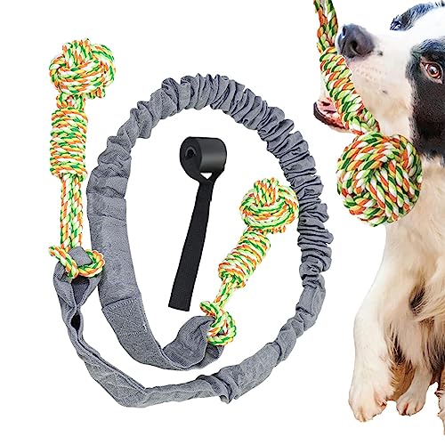Moonyan Hunde-Schleppspielzeug, Tauziehen-Hundeseilspielzeug, Interaktives, unzerstörbares Kauspielzeug für Hunde, aggressives Kauspielzeug für kleine, mittelgroße und große Hunde von Moonyan