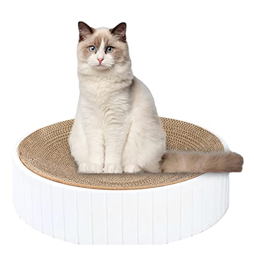 Moonyan Runder Katzenkratzer | Rundes Kratzpad mit hoher Dichte - Katzenkratzmöbelschutz für Couch, Teppiche und Sofas, Katzenbett für Hauskatzen und Kätzchen von Moonyan
