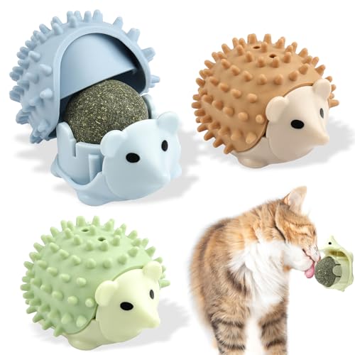 Moosono 3 Stück Katzenminze Balls Spielzeug für Katze, Katzenminze Ball Wand Drehbare Catnip Balls, Katzenspielzeug Katzen leckstein, Katze Spielzeug für Zahnreinigung Moosono 3 Stück Katzenminze Balls Spielzeug für Katze, Katzenminze Ball Wand Drehbare Catnip Balls, Katzenspielzeug Katzen leckstein, Katze Spielzeug für Zahnreinigung von Moosono