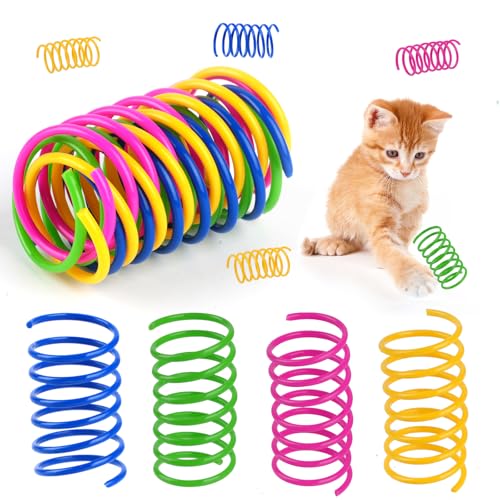 Moosono 60 Stück katzenspielzeug, Bunte spirale Spielzeug Katze,interaktives Spielzeug für Katzen, Plastik Spiralen katzenspielzeug Set, Neuheit Haustiere Spielzeug Spiralfedern Moosono 60 Stück katzenspielzeug, Bunte spirale Spielzeug Katze,interaktives Spielzeug für Katzen, Plastik Spiralen katzenspielzeug Set, Neuheit Haustiere Spielzeug Spiralfedern von Moosono