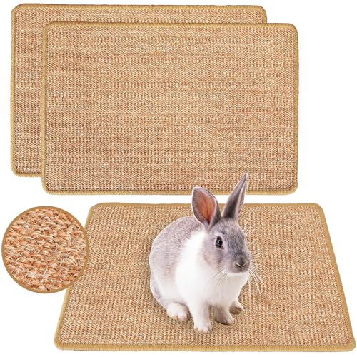 Mooydee Kratzmatte für Kaninchen, 40,6 x 30,5 cm, natürliches Sisal, Kaninchen, Kratzmatte, Krallen- und Zahnpflege zum Beißen, Schlafen, Nesten, Kleintier-Bettwäsche, Kauspielzeug, Bett Mooydee Kratzmatte für Kaninchen, 40,6 x 30,5 cm, natürliches Sisal, Kaninchen, Kratzmatte, Krallen- und Zahnpflege zum Beißen, Schlafen, Nesten, Kleintier-Bettwäsche, Kauspielzeug, Bett von Mooydee