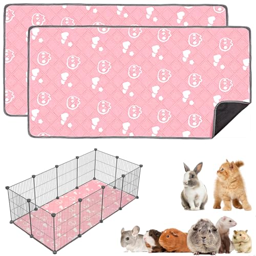 Mooydee Meerschweinchen-Bettwäsche – waschbare Meerschweinchen-Käfigeinlagen, wasserdicht, wiederverwendbar und rutschfest, super saugfähige Matten für Kleintiere, Haustiere, Kaninchen, Hamster Mooydee Meerschweinchen-Bettwäsche – waschbare Meerschweinchen-Käfigeinlagen, wasserdicht, wiederverwendbar und rutschfest, super saugfähige Matten für Kleintiere, Haustiere, Kaninchen, Hamster von Mooydee