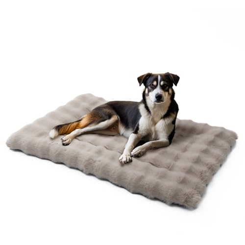 Mora Pets Hundebett Flauschig Hundedecke Waschbar Hundematte Hundekissen Weiches und Warmes für Kleine Mittelgroße Grosse Hunde Decke Kuschelig und rutschfest, Braun 91 x 60.5 cm von Mora Pets