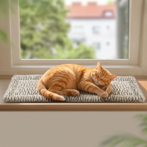 Mora Pets Katzen Fensterliege Fensterbank Katzendecke Selbstheizende Decke Heizdecke für Katze Wärmedecke Katzebett Selbstwärmende Decke Ohne Strom 90 x 28 cm von Mora Pets