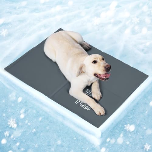 Mora Pets Kühlmatte Hund Kühldecke Hunde Katzen mit Ungiftiges Gel Hundekühlmatte Selbstkühlend Kratzfest Kühlkissen Kühlende Hundematte für Große Mittelgroße Haustiere Sommer - Grau XL 120 x 80 cm Mora Pets Kühlmatte Hund Kühldecke Hunde Katzen mit Ungiftiges Gel Hundekühlmatte Selbstkühlend Kratzfest Kühlkissen Kühlende Hundematte für Große Mittelgroße Haustiere Sommer - Grau XL 120 x 80 cm von Mora Pets