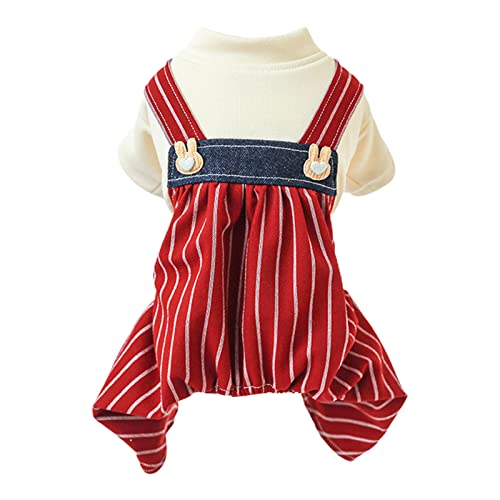 Kleine Hundeoveralls Katzen Winterkleidung Rote Streifen Partyanzug Modisches Outfit Für Hunde Welpen Atmungsaktive Kleidung Haustier Hundekleidung Kostüm Jungenpullover Warmes Hundehemd Kleine Hundeoveralls Katzen Winterkleidung Rote Streifen Partyanzug Modisches Outfit Für Hunde Welpen Atmungsaktive Kleidung Haustier Hundekleidung Kostüm Jungenpullover Warmes Hundehemd von Morain