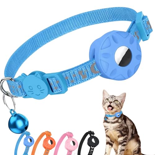 Morbuutii AirTag Katzenhalsband, Breakaway-Kätzchen-Halsband mit Apple-Airtag-Halterung, reflektierendes Kätzchen-Halsband mit Glocke und Airtag-Hülle für Mädchen, Jungen, Katzen, niedliches Muster Morbuutii AirTag Katzenhalsband, Breakaway-Kätzchen-Halsband mit Apple-Airtag-Halterung, reflektierendes Kätzchen-Halsband mit Glocke und Airtag-Hülle für Mädchen, Jungen, Katzen, niedliches Muster von Morbuutii