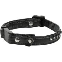 MORE Katzenhalsband Strass schwarz von More