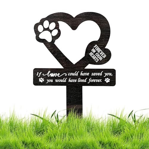 Moreeulsi Gedenkgräber für Haustiere, Haustier-Verlust-Gedenkstätte, Gartenpfahl, Gedenkstätte für Hunde, Gedenkstätte für Haustiere, personalisierbar von Moreeulsi