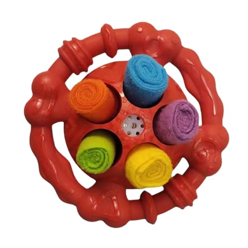 Moreeulsi Interaktives Puzzle-Hundespielzeug – Interaktiver Schnüffelball, Haustierspielzeug, Kauspielzeug für langsames Füttern, mit bissfestem Seil, Puzzle-Hundespielzeug zum Schnüffeln Moreeulsi Interaktives Puzzle-Hundespielzeug – Interaktiver Schnüffelball, Haustierspielzeug, Kauspielzeug für langsames Füttern, mit bissfestem Seil, Puzzle-Hundespielzeug zum Schnüffeln von Moreeulsi