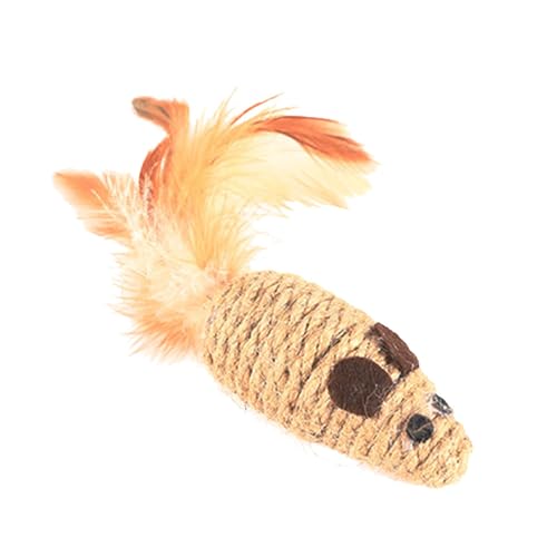 Moreeulsi Katzenmäuse, Spielzeug für kleine Katzen, Mäuse mit Feder, elastisches Katzenanreicherungsspielzeug, interaktives Federspielzeug, quietschende Mäuse, Katzenspielzeug für Katzen Moreeulsi Katzenmäuse, Spielzeug für kleine Katzen, Mäuse mit Feder, elastisches Katzenanreicherungsspielzeug, interaktives Federspielzeug, quietschende Mäuse, Katzenspielzeug für Katzen von Moreeulsi