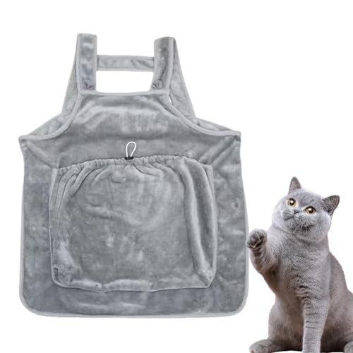 Moreeulsi Katzentrageschürze, Haustiertrageschürze mit Löchern,Freihändige Katzentragetasche Katzentragetasche | Wiederverwendbare Schlafsack-Haustiertragetasche für Katzen und Hunde von Moreeulsi