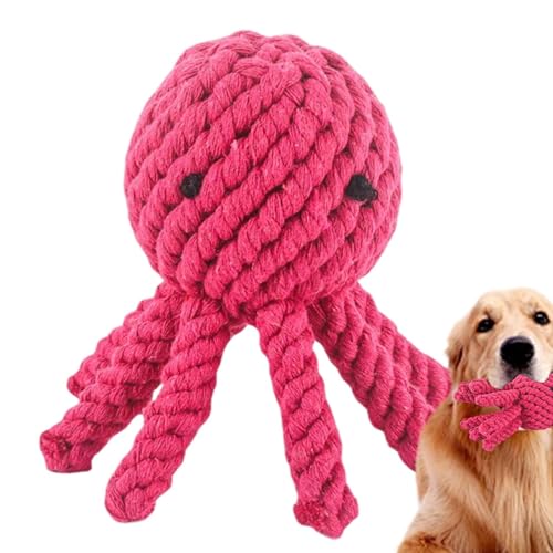 Moreeulsi Seil-Kraken-Hundespielzeug,Kraken-Hundekauspielzeug - Ziehen Sie Oktopus-Beißspielzeug - Ziehspiel, interaktives Schnullerspielzeug für Hunde, Baumwollseil zum Zähneknirschen, von Moreeulsi