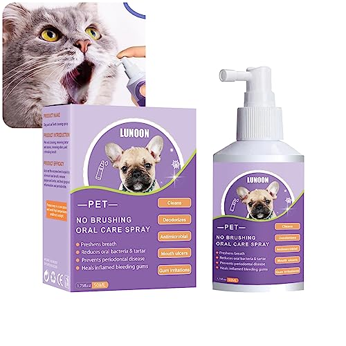 2023 New Pet Clean Teeth Spray Pet Clean Teeth Reinigungsspray, Pet Clean Teeth Cleaning Spray, Zahnspray zur Zahnreinigung, frischer Atem, Pet Clean Teeth Cleaning Spray for Dogs & Cats (1PC) von Morelax
