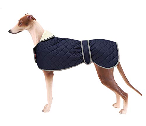 Morezi Hundejacke, Wintermäntel, mit warmem Fleecefutter, verstellbarem Schultergurt und Klettverschluss für Wärme und Komfort-Navy-XL von Morezi
