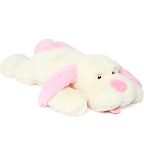 MorisMos 80cm lang Hund Kuscheltier groß XXL, weich Rosa Hund Plüschtier Stofftier, riesen Gefüllte Plüschhund, Geburtstag Weihnachten Geschenk Babys Kinder MorisMos 80cm lang Hund Kuscheltier groß XXL, weich Rosa Hund Plüschtier Stofftier, riesen Gefüllte Plüschhund, Geburtstag Weihnachten Geschenk Babys Kinder von MorisMos