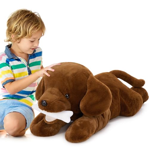 MorisMos riesen Labrador Hund Kuscheltier XXL, 80cm lang groß Hund stofftier plüschtier, weich Spielzeug Geschenk Kinder Baby MorisMos riesen Labrador Hund Kuscheltier XXL, 80cm lang groß Hund stofftier plüschtier, weich Spielzeug Geschenk Kinder Baby von MorisMos