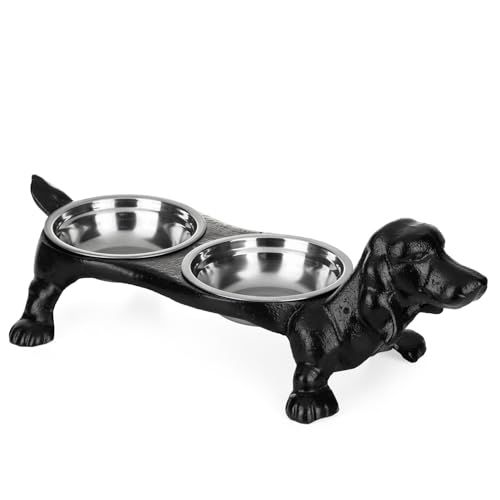 Doppel Hundenapf Gusseisen Fressnapf Napf Hund Futter Moritz® von Moritz