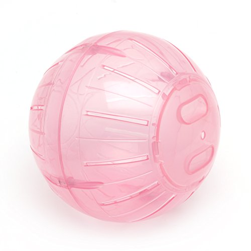 12 cm bunter Übungsball für Hamster und Mäuse, Kunststoff, Spielzeug für große Hunde, unzerstörbar von Morningmo