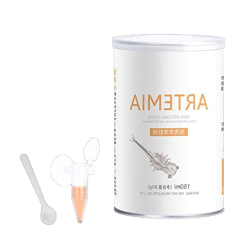 Aquarium Tropic 150ml Fischfutter Artemia Eier Shrimp Flavour für Tropische Fische & Babyfische, 80g von Morningmo