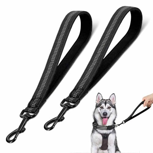 Kurze Hundeleine, reflektierend, kurze Hundeleine mit gepolstertem Griff, strapazierfähige Nylon-Verkehrsleine, kurze Hundeleine, Training, Spazierengehen, Leine für mittelgroße und große Hunde, Kurze Hundeleine, reflektierend, kurze Hundeleine mit gepolstertem Griff, strapazierfähige Nylon-Verkehrsleine, kurze Hundeleine, Training, Spazierengehen, Leine für mittelgroße und große Hunde, von Morocket