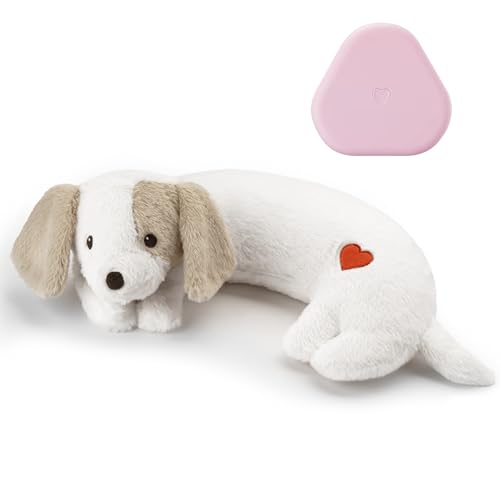 Moropaky - Herzschlagspielzeug für Hunde, Plüschtier für Welpen mit Herzschlag zur Linderung von Angstzuständen, beruhigende Hilfe zur Linderung von Angstzuständen, Plüschtier Moropaky - Herzschlagspielzeug für Hunde, Plüschtier für Welpen mit Herzschlag zur Linderung von Angstzuständen, beruhigende Hilfe zur Linderung von Angstzuständen, Plüschtier von Moropaky