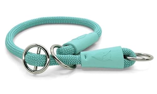 Morso Half Slip Halsband voor Hond Regular Rope gerecycled Aquamarine Blauw 55x1 cm von MORSO