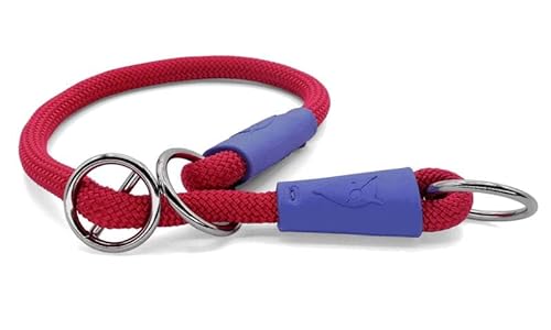 MORSO Half Slip Halsband für Hund Regular Rope Recycled red Velvet rot von MORSO