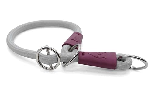 Morso Half Slip Halsband voor Hond Soft Rope gerecycled Grey grijs 50x1 cm von Morso
