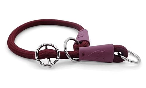 Morso Half Slip Halsband voor Hond Soft Rope gerecycled Plum paars 50x1 cm von MORSO