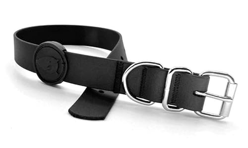 Morso Halsband voor Hond Waterproof gerecycled Black zwart 42-50x1,5 cm von MORSO