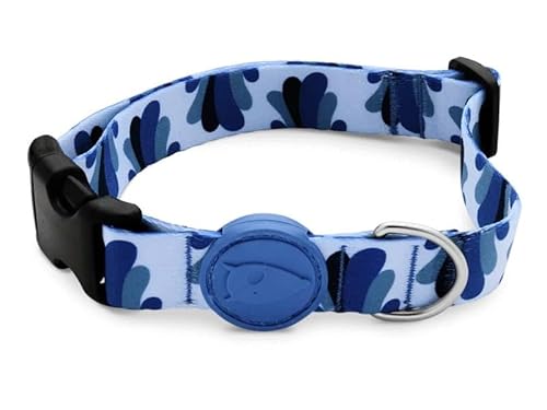 Morso Halsband voor Hond gerecycled Splash Blauw 30-42x1,5 cm von MORSO