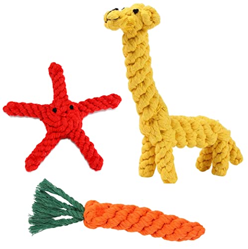 Hundespielzeug für Welpen, Kauspielzeug ab 8 Wochen, kleine Hunde, groß, robust, unzerstörbar, Hundespielzeug für interaktive Kauer, Anzug für Tranning Zähne Reinigung von Moseem