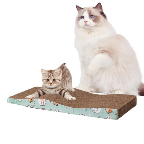 Kratzbretter Katze | Doppelseitige Kratzmatte für Katzen Kratzbrett | Mehrzweck-Katzenboden-Kratzunterlage | Katzenschaber für Katzen und Kätzchen, Schützt Couch-Teppiche, Möbel, Sofas von Moslalo