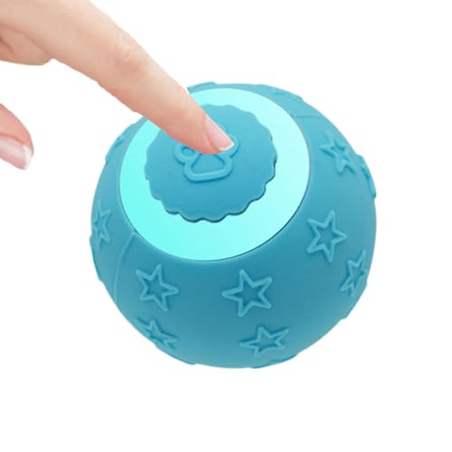 Moslalo Intelligentes Ball-Katzenspielzeug, selbstrollendes Ball-Hundespielzeug - Interaktiver Katzenball - Selbstbewegender Ball mit 2 Modi, wiederaufladbares Katzenballspielzeug für Katzen, von Moslalo
