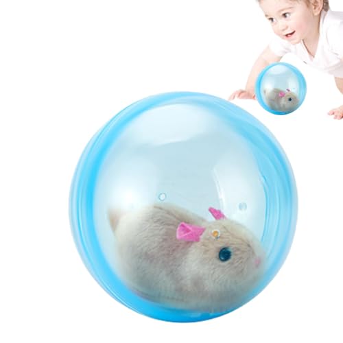Moslalo Interaktiver Katzenspielzeugball, rollendes Katzenspielzeug | Elektrisches Hamster-Lauf-Rollball-Spielzeug - Elektrisches interaktives Katzenspielzeug, automatisch rollender Ball für Katzen, von Moslalo