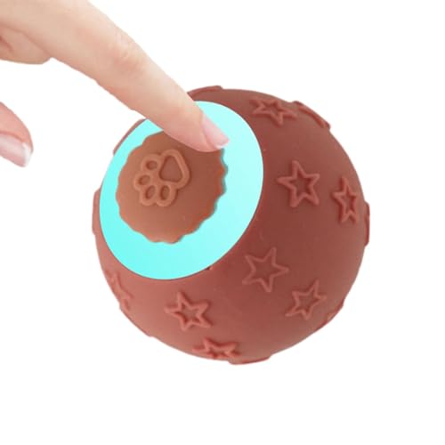 Moslalo Rollball-Hundespielzeug, intelligenter Katzenball | Aktiver rollender Ball | Selbstbewegender Ball mit 2 Modi, wiederaufladbares Katzenballspielzeug für Katzen, Kleintiere, Welpen von Moslalo