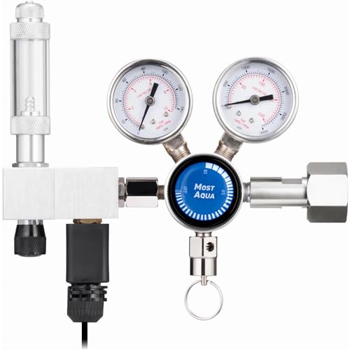 MostAqua Zweistufiger Co2-Regler für Aquarium, Pro-Master-Serie, Co2-System-Kit für Aquarienpflanzen, integrierter Blasenzähler und einstellbarer Ausgangsdruck MostAqua Zweistufiger Co2-Regler für Aquarium, Pro-Master-Serie, Co2-System-Kit für Aquarienpflanzen, integrierter Blasenzähler und einstellbarer Ausgangsdruck von MostAqua