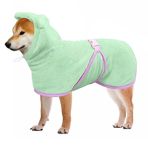 Mosucoirl Hund Bademantel Mantel,Haustierhandtuch Mikrofaser Hundebadetuch saugfahig Badetuch Hund Schnell Trocknend Verstellbar Hunde Bademantel Kapuze Bademantel Hund Baumwolle Mosucoirl Hund Bademantel Mantel,Haustierhandtuch Mikrofaser Hundebadetuch saugfahig Badetuch Hund Schnell Trocknend Verstellbar Hunde Bademantel Kapuze Bademantel Hund Baumwolle von Mosucoirl