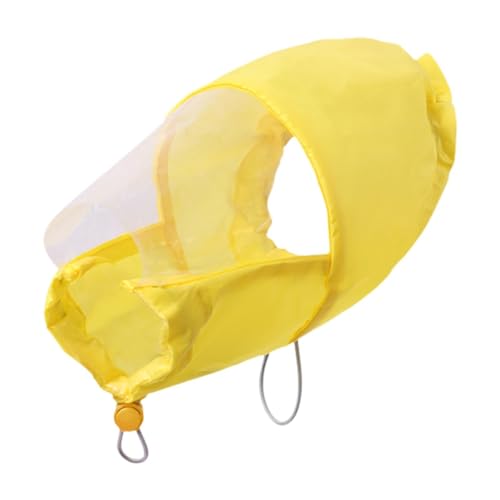 MotiveTech Hundedusche Gehörschutz Welpenbad Pflege Kopfbedeckung Wasserdicht Bequeme Ohrenschützer Abdeckung Duschhaube für Regnerische Tage, L von MotiveTech