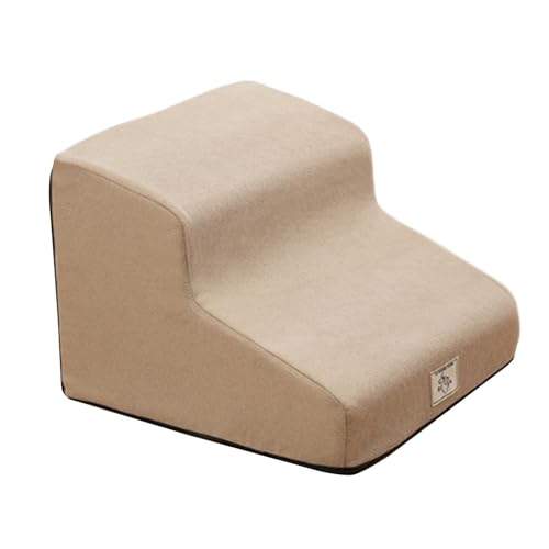 MotiveTech Hundetreppe 2 Stufen, Indoor Hundetreppe rutschfest 35 Grad Neigung Katzentreppe Haustierrampe für Hochbett, Khaki MotiveTech Hundetreppe 2 Stufen, Indoor Hundetreppe rutschfest 35 Grad Neigung Katzentreppe Haustierrampe für Hochbett, Khaki von MotiveTech