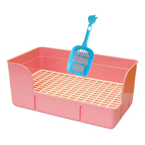 MotiveTech Katzentoilette für Nager Und Kaninchen, Käfigzubehör, Rosa MotiveTech Katzentoilette für Nager Und Kaninchen, Käfigzubehör, Rosa von MotiveTech