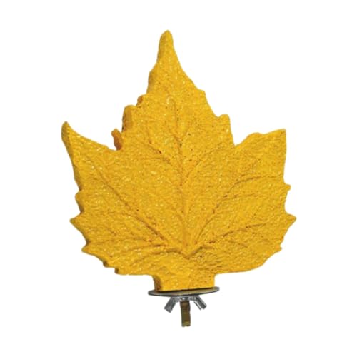 MotiveTech Papageienständer, Vogelsitzstange, Blattstation, Einfache Montage, Stange für Papageien, Finken, Sittiche, Gelb MotiveTech Papageienständer, Vogelsitzstange, Blattstation, Einfache Montage, Stange für Papageien, Finken, Sittiche, Gelb von MotiveTech