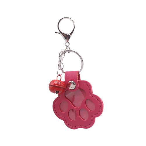 MotiveTech Schlüsselanhänger Zum Gedenken An EIN Haustier, Souvenir, Haarhalter, Andenken, Beerdigung, Süße Pfotenform, Geschenk, Verstorbenes Haustier, Rose Rot von MotiveTech