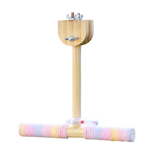 MotiveTech Vogelschaukelspielzeug, Vogelstange, Rotierendes beißspielzeug, Spielständer für Papageien Aus Holz, Sitzstangenständer für Sittiche, Kakadus, Käfig MotiveTech Vogelschaukelspielzeug, Vogelstange, Rotierendes beißspielzeug, Spielständer für Papageien Aus Holz, Sitzstangenständer für Sittiche, Kakadus, Käfig von MotiveTech