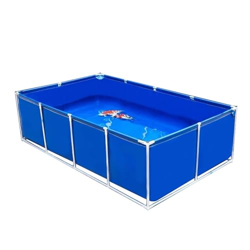 Moubhjd Faltbarer PVC Fischteich mit Stahlrahmen&Ablassventil,Outdoor Aquarium für Koi, Schildkröten, Garnelen, Salzwasserfische&Gartenbewässerung,Robust&Langlebig(Größe:L200xW250xH60cm) Moubhjd Faltbarer PVC Fischteich mit Stahlrahmen&Ablassventil,Outdoor Aquarium für Koi, Schildkröten, Garnelen, Salzwasserfische&Gartenbewässerung,Robust&Langlebig(Größe:L200xW250xH60cm) von Moubhjd