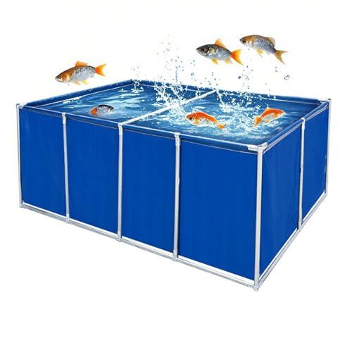 Moubhjd PVC Aquarium Poolteich für den Außenbereich mit Ablassventil,temporärer Sammelbehälter für Koi,Schildkröten und Salzwasserfische,langlebiger Wasserspeicher Planenpool(Größe:L200xW150xH100cm) Moubhjd PVC Aquarium Poolteich für den Außenbereich mit Ablassventil,temporärer Sammelbehälter für Koi,Schildkröten und Salzwasserfische,langlebiger Wasserspeicher Planenpool(Größe:L200xW150xH100cm) von Moubhjd
