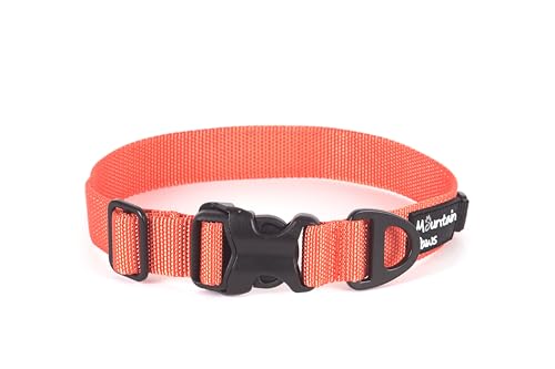 Mountain Paws Extra Robustes Hundehalsband mit Namensschild-Befestigungspunkt, passend für Halsgrößen von 26 – 38 cm von Mountain Paws