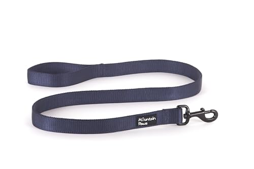 Mountain Paws Extra robuste Hundeleine, Doppellagiges Gewebe mit weichem Griff, 1,15 m von Mountain Paws