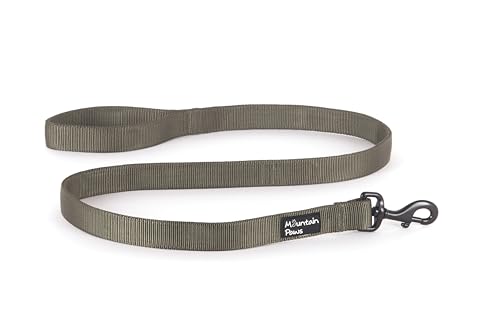 Mountain Paws Extra robuste Hundeleine, Doppellagiges Gewebe mit weichem Griff, 1,15 m Mountain Paws Extra robuste Hundeleine, Doppellagiges Gewebe mit weichem Griff, 1,15 m von Mountain Paws